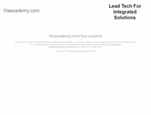 Tablet Screenshot of hlaacademy.com